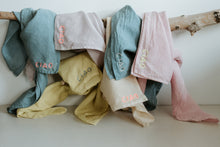 Load image into Gallery viewer, Hand embroidered organic cotton bandana -  CIAO