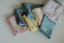 Load image into Gallery viewer, Hand embroidered organic cotton bandana -  CIAO