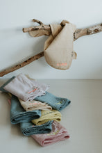 Load image into Gallery viewer, Hand embroidered organic cotton bandana -  CIAO