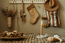 Load image into Gallery viewer, retro Christmas sock- Hand embroidered Personalized Handmade Christmas stocking