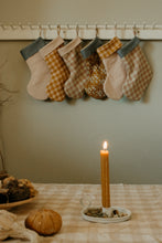 Load image into Gallery viewer, retro Christmas sock- Hand embroidered Personalized Handmade Christmas stocking