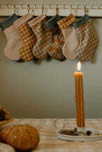 Load image into Gallery viewer, retro Christmas sock- Hand embroidered Personalized Handmade Christmas stocking