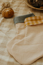 Load image into Gallery viewer, retro Christmas sock- Hand embroidered Personalized Handmade Christmas stocking