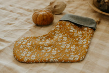 Load image into Gallery viewer, retro Christmas sock- Hand embroidered Personalized Handmade Christmas stocking