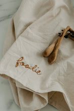 Load image into Gallery viewer, Hand embroidered Hand dyed Organic cotton Kitchen Towel