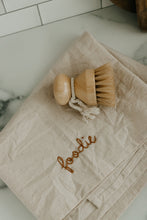 Load image into Gallery viewer, Hand embroidered Hand dyed Organic cotton Kitchen Towel