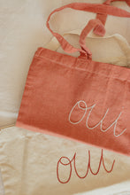 Load image into Gallery viewer, Hand embroidered plant dyed organic cotton bandana - Oui bandanas