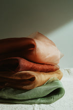Load image into Gallery viewer, Plant dyed silk organza Scrunchy