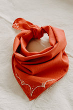 Load image into Gallery viewer, Hand embroidered Rodeo bandana -  Hand dyed bandanas
