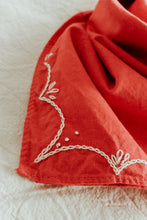 Load image into Gallery viewer, Hand embroidered Rodeo bandana -  Hand dyed bandanas