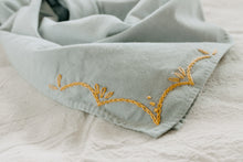 Load image into Gallery viewer, Hand embroidered Rodeo bandana -  Hand dyed bandanas