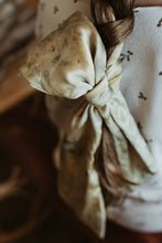 Load image into Gallery viewer, Bespoke mulberry Silk Hair tie - Plant dyed oversized Bow