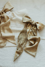 Load image into Gallery viewer, Bespoke mulberry Silk Hair tie - Plant dyed oversized Bow