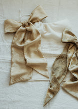 Load image into Gallery viewer, Bespoke mulberry Silk Hair tie - Plant dyed oversized Bow