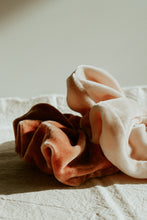 Load image into Gallery viewer, Plant dyed Plastic Free VELVET silk Scrunchy