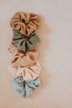Load image into Gallery viewer, Plant Dyed Silk Scrunchies - Eco friendly gift: plastic free ties