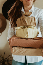 Load image into Gallery viewer, Plant Dyed organic Cotton Bandana - Soft cotton bandana, Neutral earthy shades