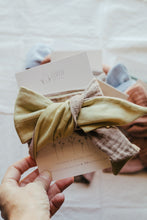 Load image into Gallery viewer, Organic Waffle Two Sides Hair Scarf - Plant dyed Hair tie