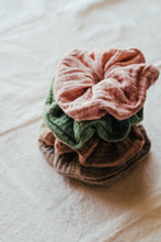 Load image into Gallery viewer, Eco Dyed Plastic free Scrunchies - Naturally dyed Cotton Scrunchy