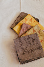 Load image into Gallery viewer, Naturally Dyed Folk cotton Bandana USA made - premium cotton