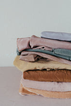 Load image into Gallery viewer, Plant Dyed Silk Scrunchies - Eco friendly gift: plastic free ties