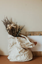 Load image into Gallery viewer, Plant Dyed cotton Canvas Tote - Neutral earthy tones
