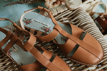 Load image into Gallery viewer, Handmade Leather Sandals - the Eloise retro sandal