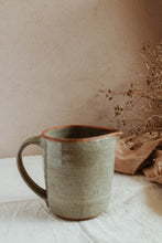 Load image into Gallery viewer, Hand thrown Stoneware small Pitcher with handle - Minimal Pottery Earthy tableware