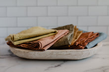 Load image into Gallery viewer, Plant Dyed Organic Cotton dish Towel -  Sold in 1 or 2 pieces Set