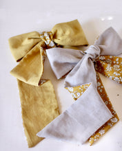 Load image into Gallery viewer, Organic Naturally Dyed Two Sides Hair Scarf - Liberty of London