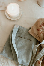 Load image into Gallery viewer, Hand embroidered, plant dyed tote bag