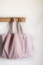 Load image into Gallery viewer, Plant Dyed cotton Canvas Tote - Neutral earthy tones