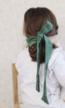 Load image into Gallery viewer, Plant Dyed Hair tie in Organic cotton - waffle cracked cotton gauze