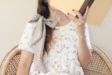 Load image into Gallery viewer, Gray Silk Hair Scarf Naturally Dyed