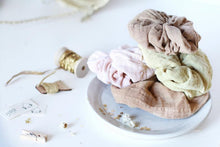 Load image into Gallery viewer, Eco Dyed Plastic free Scrunchies - Naturally dyed Cotton Scrunchy