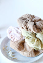 Load image into Gallery viewer, Eco Dyed Plastic free Scrunchies - Naturally dyed Cotton Scrunchy