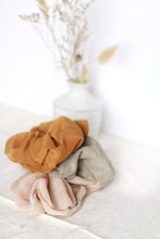 Load image into Gallery viewer, Plant Dyed Silk Scrunchies - Eco friendly gift: plastic free ties