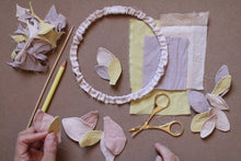 Load image into Gallery viewer, Fabric Wreath Naturally Dyed Plant