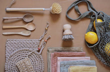 Load image into Gallery viewer, Plant Dyed Organic Cotton dish Towel -  Sold in 1 or 2 pieces Set