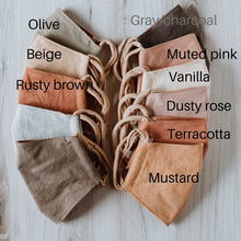Load image into Gallery viewer, Naturally Dyed Cotton Face Mask