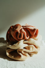 Load image into Gallery viewer, Plant dyed Plastic Free VELVET silk Scrunchy
