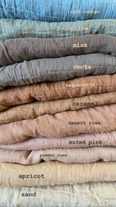 Plant dyed Organic Cotton shawl Minimal gender neutral scarves