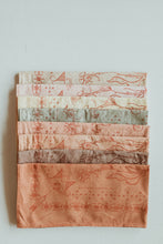 Load image into Gallery viewer, Naturally Dyed Folk cotton Bandana USA made - premium cotton
