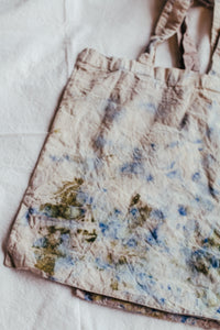 Bundle Dyed Silk scarves - Eco printed with natural dyes