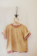Load image into Gallery viewer, Plant dyed Distressed T shirt - Organic Cotton - Earthy tones

