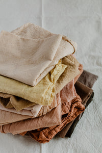 Plant Dyed organic Cotton Bandana - Soft cotton bandana, Neutral earthy shades