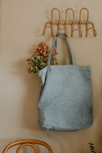 Plant Dyed cotton Canvas Tote - Neutral earthy tones