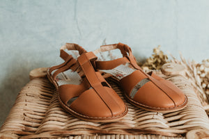 Handmade Leather Sandals - the Eloise retro sandal
