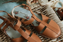Load image into Gallery viewer, Handmade Leather Sandals - the Eloise retro sandal
