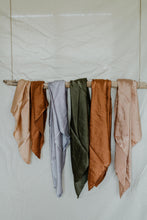 Load image into Gallery viewer, Naturally dyed charmeuse silk scarf
